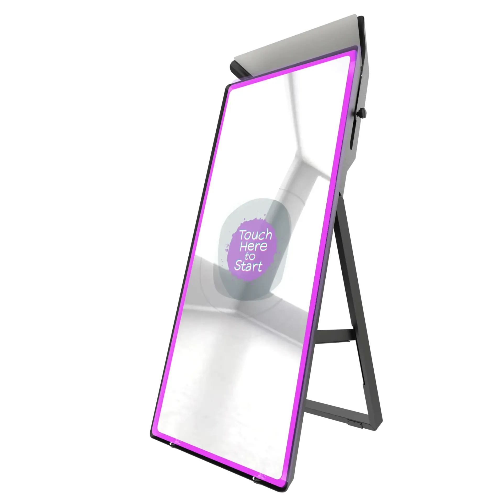 Mirror Air Booth at a Utah wedding reception